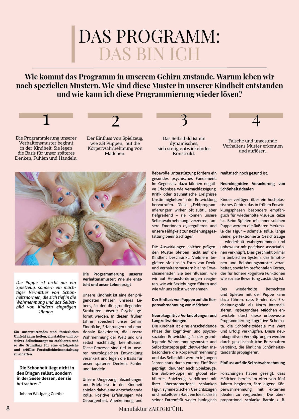 20 Jahre ZARTGEFÜHL Produktkatalog
